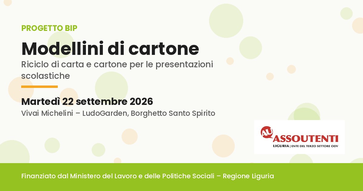 modellini di cartone